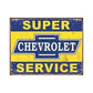 Metal Sign MSI-1355 Chevrolet Super Service 16" x 12.5"