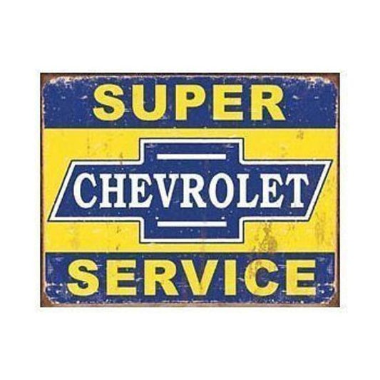 Metal Sign MSI-1355 Chevrolet Super Service 16" x 12.5"