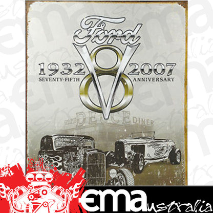 Metal Signs | MSI-1436 | Sign Ford Duece 75th Anniversary Height 16" Width 12.5"