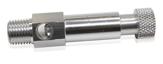 Aeroflow AF49-2000S Adjustable Air Bleed Inj Hat Silver Easy to Adj Air Mixture