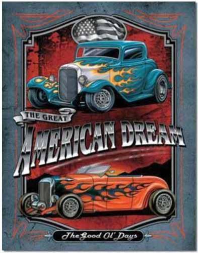Metal Sign MSI-1534 American Dream 16" x 12.5"