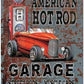 Metal Sign MSI-1539 American Hot Rod Garage 16" x 12.5"