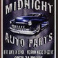 Metal Sign MSI-1564 Midnight Auto Parts 16" x 12.5"