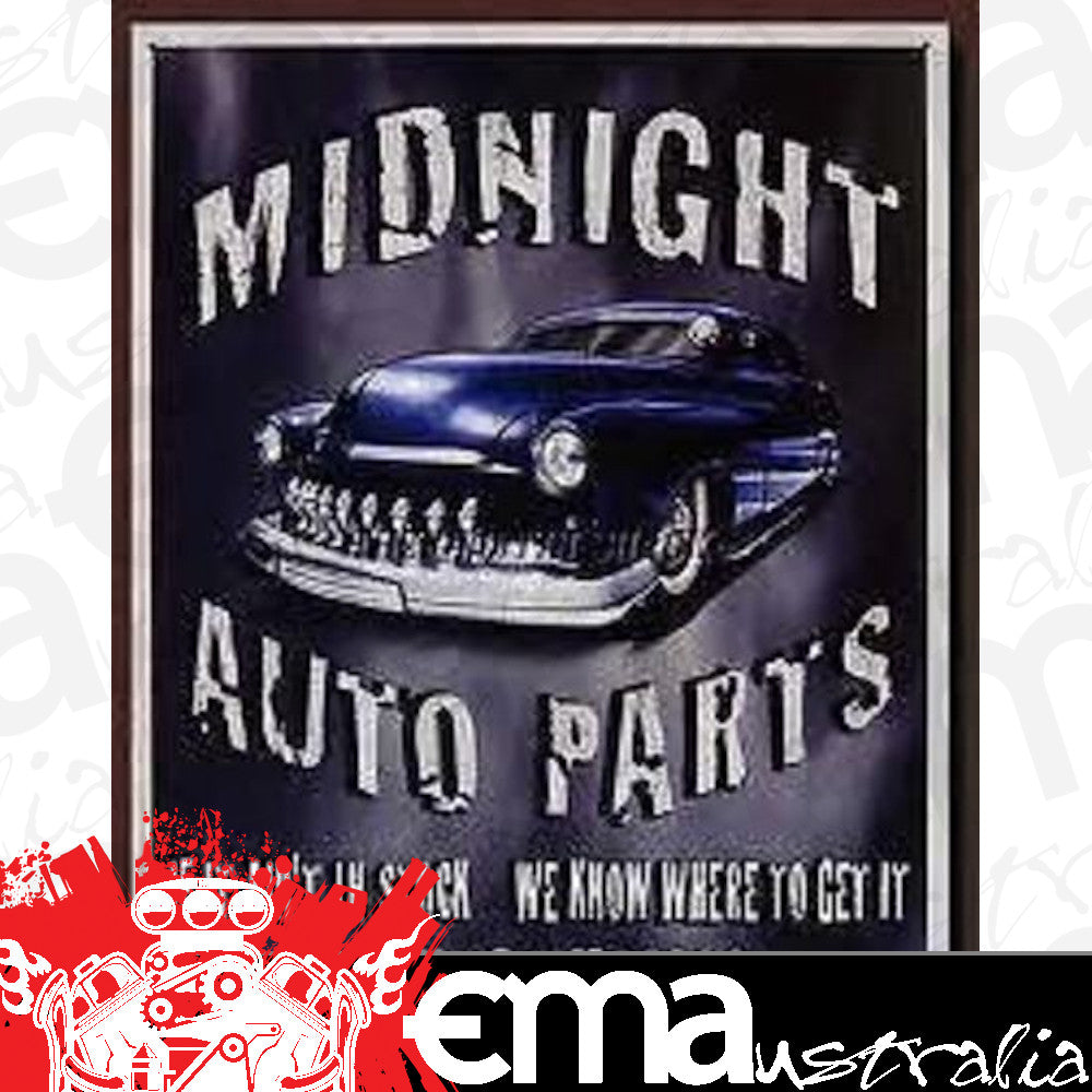 Metal Sign MSI-1564 Midnight Auto Parts 16" x 12.5"