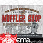 Metal Sign MSI-1624 BKG Muffler Shop 16" x 12.5"