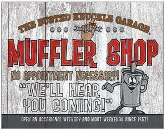 Metal Sign MSI-1624 BKG Muffler Shop 16" x 12.5"