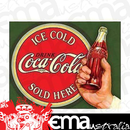 Metal Signs MSI-1625 Sign Ice Cold Coke Sold Here 16" x 12.5"