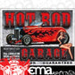 Metal Sign MSI-1626 Hot Rod Garage 16" x 12.5"
