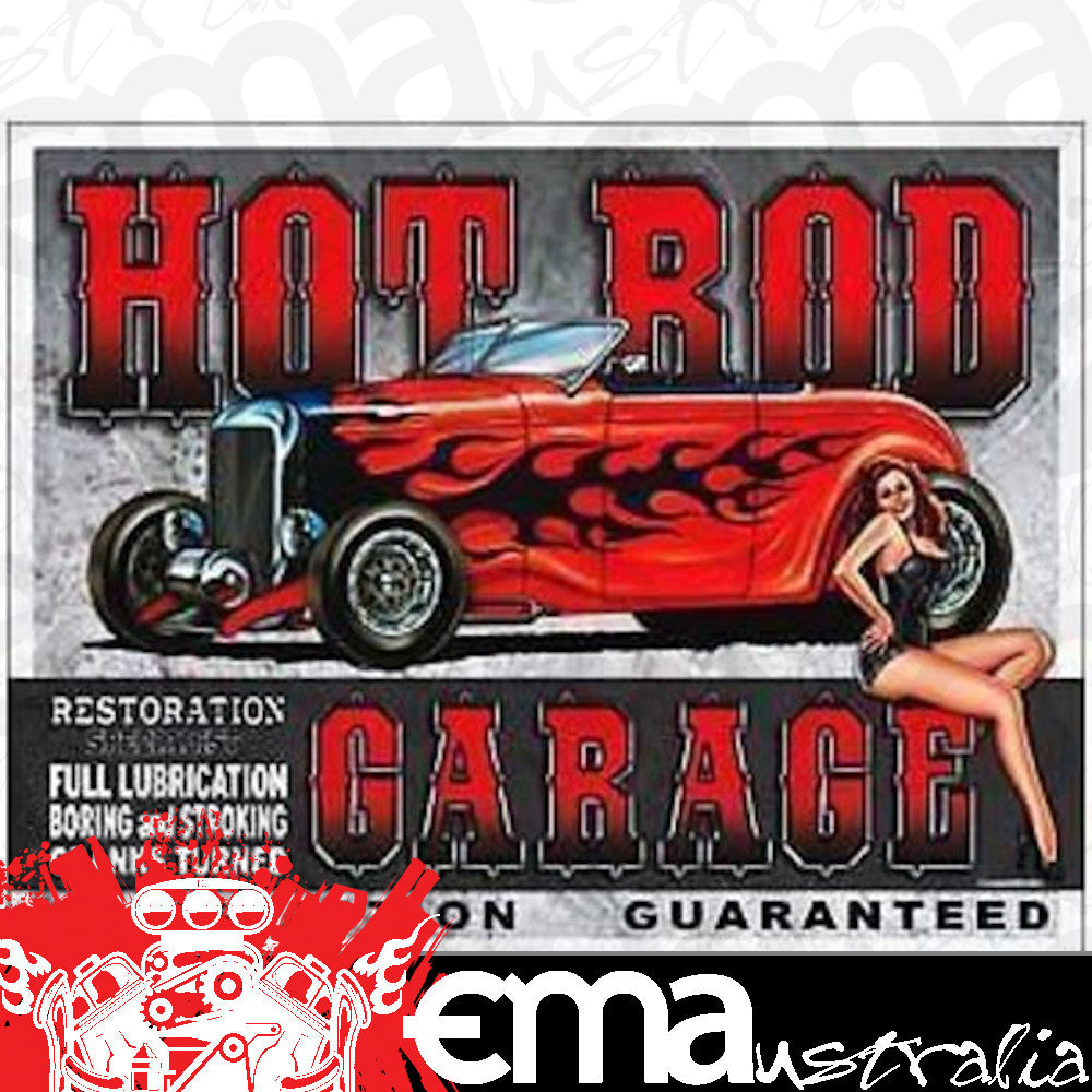 Metal Sign MSI-1626 Hot Rod Garage 16" x 12.5"