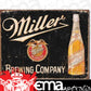Metal Sign MSI-1649 Millers Brewing Co 16" x 12.5"