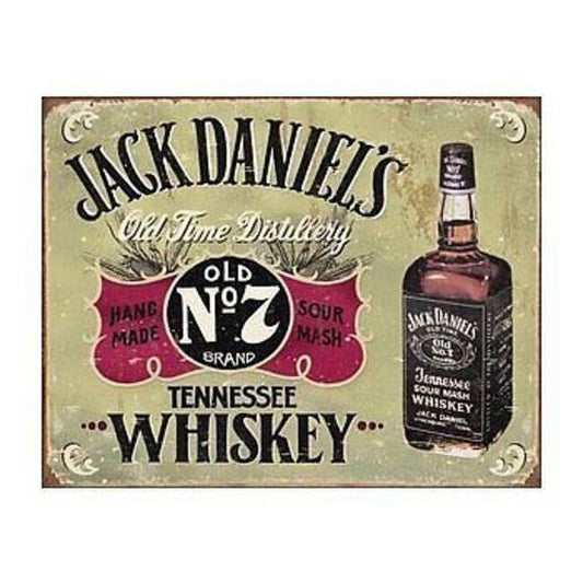 Metal Sign MSI-1666 Jack Daniels Tennessee Whiskey 16" x 12.5"