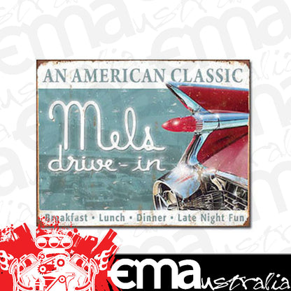 Metal Sign MSI-1677 Mels Drive-in 16" x 12.5"