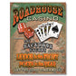 Metal Sign MSI-1685 Roadhouse Casino 16" x 12.5"
