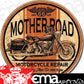 Metal Sign MSI-1697 Mother Road Motorcycle Repair 12" Diameter