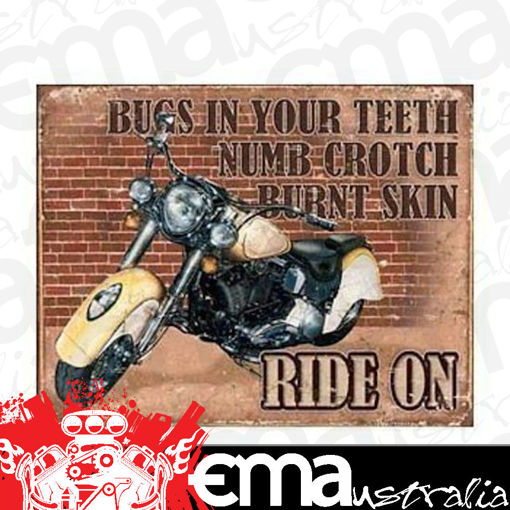 Metal Sign MSI-1800 Ride On 16"x 12.5"