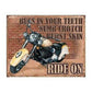 Metal Sign MSI-1800 Ride On 16"x 12.5"