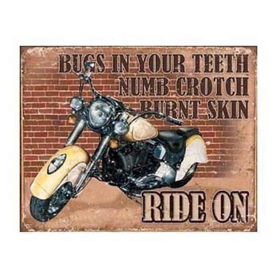 Metal Sign MSI-1800 Ride On 16"x 12.5"