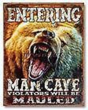 Metal Sign MSI-1817 Man Cave Height 16" Width 12.5"