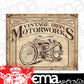 Metal Sign MSI-1842 Vintage Motor Works Height 12.5" Width 16"