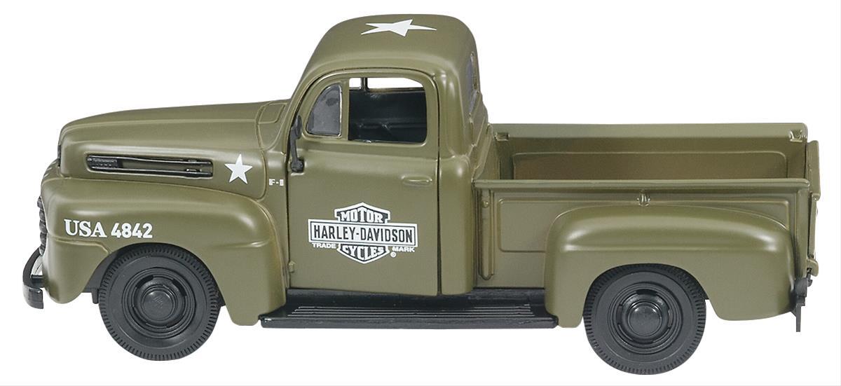 Maisto MSO-32185 1948 Ford F-1 & 1942 Harley-Davidson Wla Flathead Diecast Model 1:24 Scale