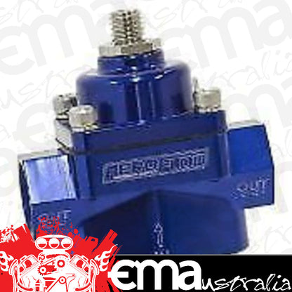 Aeroflow Performance Products AF49-4001 Red Style Reg 1-4 Psi Adjusta Billet 1In 2 Out 3/8 NPT Port