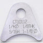 Meziere MZCT10112B Meziere Flat Weld On Chassis Tabs 1/8" Thick 1/4" Hole 20 Pack