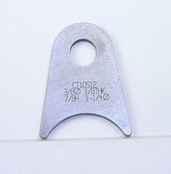 Meziere MZCT10512C Weld-On Flat Tab 4130 Steel suit 1-1/4" Tube w/ 3/8" Hole Qty: 4