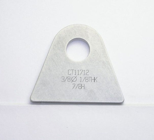 Meziere MZCT11712C Meziere Flat Weld On Chassis Tabs 1/8" Thick 3/8" Hole 4 Pack