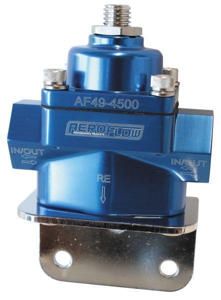 Aeroflow AF49-4501 Bypass Reg 4.5-9 Psi Adjustabl-8 ORB Port S Bottom Return