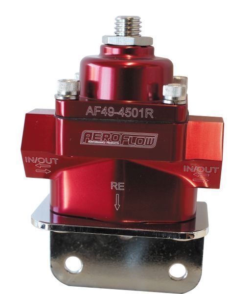 Aeroflow AF49-4501R Bypass Reg 4.5-9 Psi Adjustabl-8 ORB Port S Bottom Return