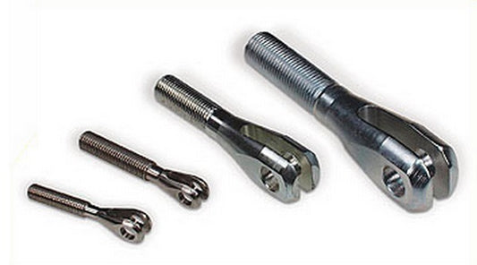 Meziere MZTC1428L Threaded Clevis Stainless Steel 1/4-28 L/H Male Thread 1/8" Slot w/ 3/16" Bolt Hole