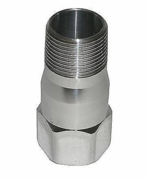 Meziere MZWP1000C Meziere 2" Long Inlet Extension 1" Npt Female to 1" Npt Male Chrome