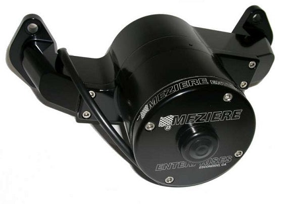 Meziere MZWP100S Big Block Chev Electric Water Pump Black Finish 35Gpm Standard Motor