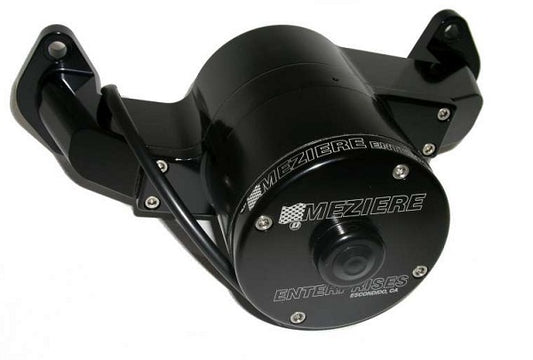 Meziere MZWP100S Big Block Chev Electric Water Pump Black Finish 35Gpm Standard Motor