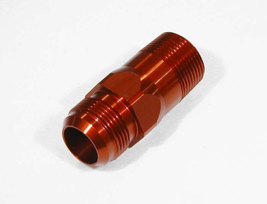 Meziere MZWP1016R Meziere Straight 1" Npt Male to -16An Male Short Hose Fitting Red