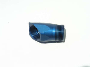 Meziere MZWP1045B Meziere 45¡ Inlet Fitting Adapter 1" Npt Male to 1" Npt Female Blue