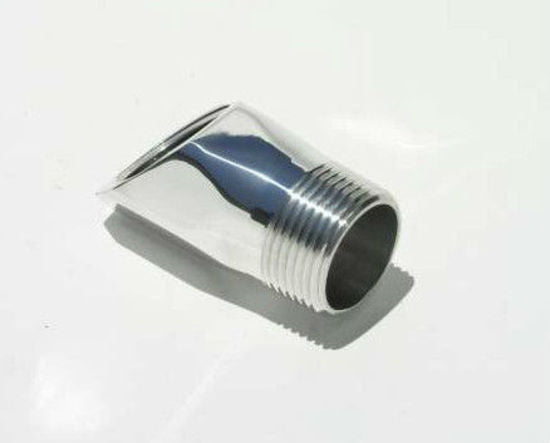 Meziere MZWP1045C Meziere 45¡ Inlet Fitting Adapter 1" Npt Male to 1" Npt Female Chrome
