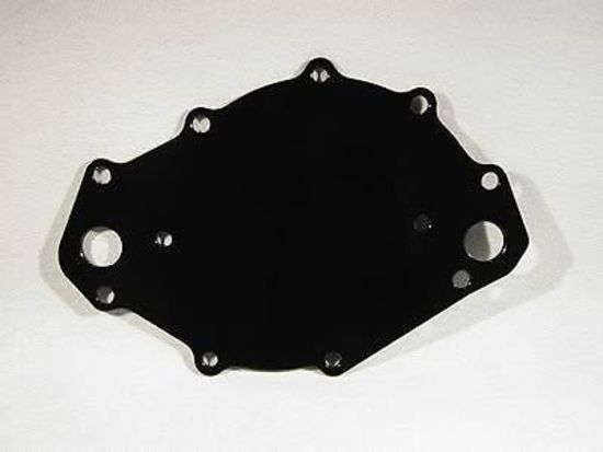 Meziere MZWP109S Meziere Electric Water Pump Backing Plate Ford BB 429/460 Alloy Black