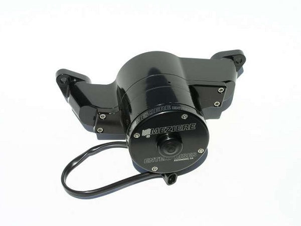 Meziere MZWP111SHD Small Block Ford Electric Water Pump Black Finish 42Gpm Heavy Duty Motor