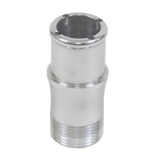 Meziere MZWP1125U Meziere Straight 1" Npt Male to 1-1/4" Short Hose Fitting Polished