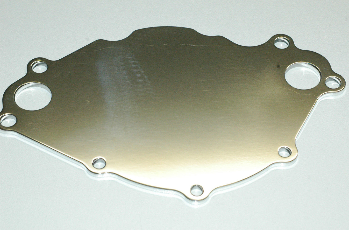 Meziere MZWP113U Meziere Elec Water Pump Billet Backing Plate Ford 289-351W Polished