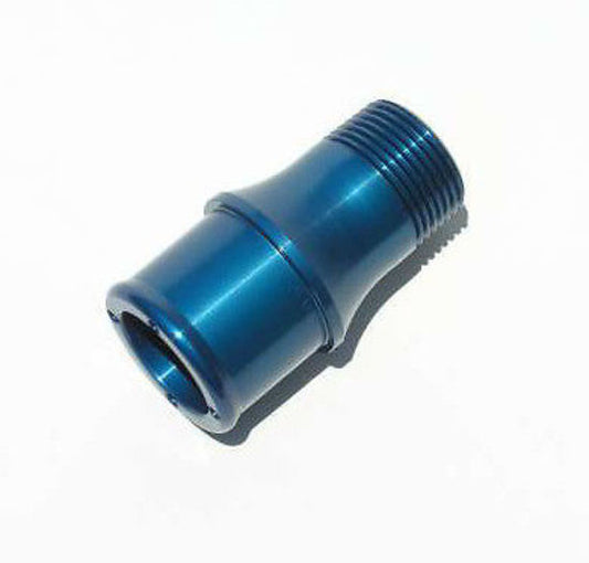 Meziere MZWP1150B Meziere Straight 1" Npt Male to 1-1/2" Short Hose Fitting Blue
