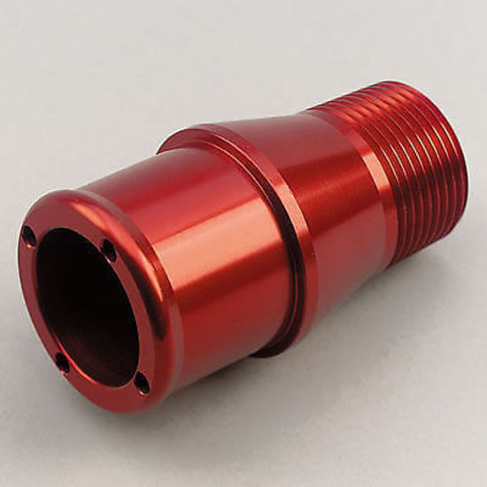 Meziere MZWP1150R Meziere Straight 1" Npt Male to 1-1/2" Short Hose Fitting Red