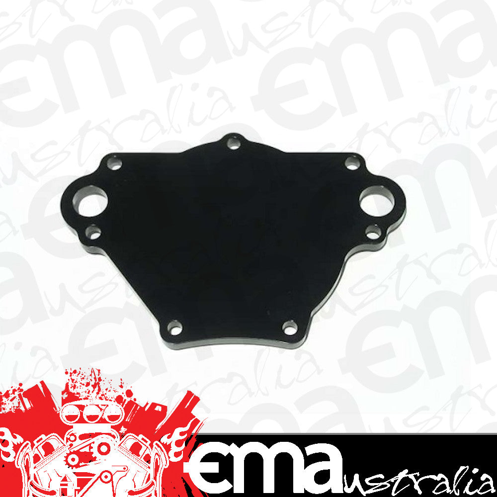 Meziere MZWP115S Small Block Chrysler Backing Plate Black Finish Mates to Wp114 Pump