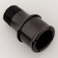 Meziere MZWP1175S Meziere Water Pump Inlet Fitting 1" Npt Male to 1.75" Hose Black