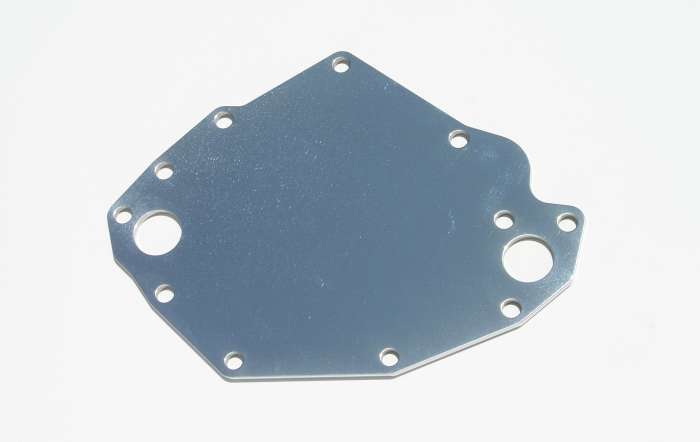 Meziere MZWP123C Meziere Electric Water Pump Backing Plate for Ford SB 302-351C Chrome