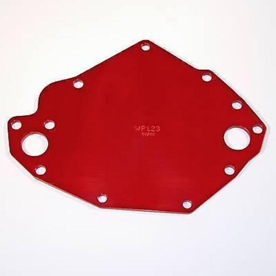 Meziere MZWP123R Meziere Electric Water Pump Backing Plate for Ford SB 302-351C Red