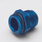 Meziere MZWP16016B Meziere Remote Water Pump Fiting -16 An Orb Male to -16 An Male Blue