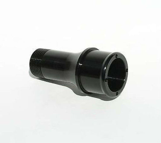 Meziere MZWP2175S Meziere Straight 1" Npt Male to 1-3/4" Long Hose Fitting Black