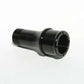 Meziere | MZWP2175S | Straight 1" Npt Male to 1-3/4" Long Hose Fitting Black